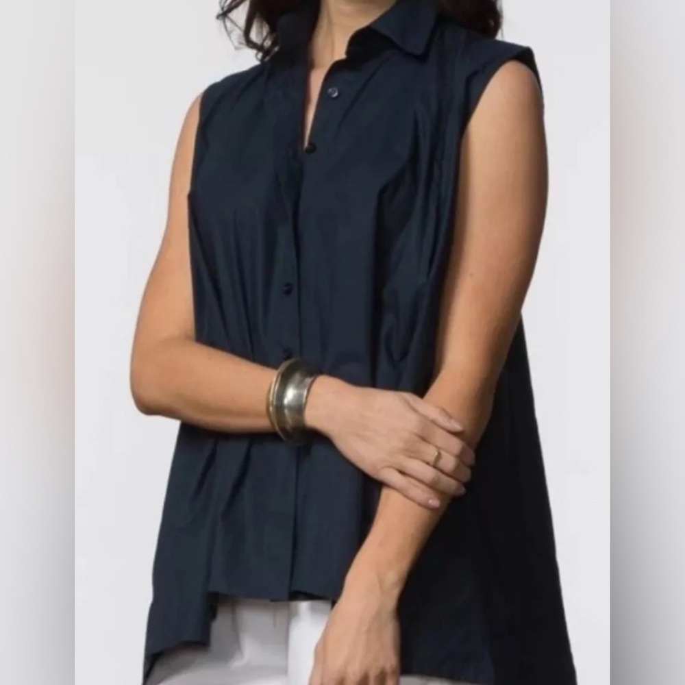 SBJ Austin Liv Poplin Button Down Top Women's OS One Size
Lagenlook Collared